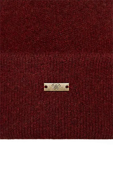 Кашемировый шарф однотонный Ruby Wine