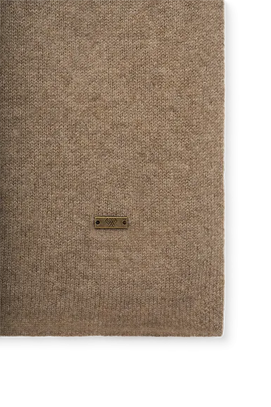 Кашемировый шарф однотонный Biscotti