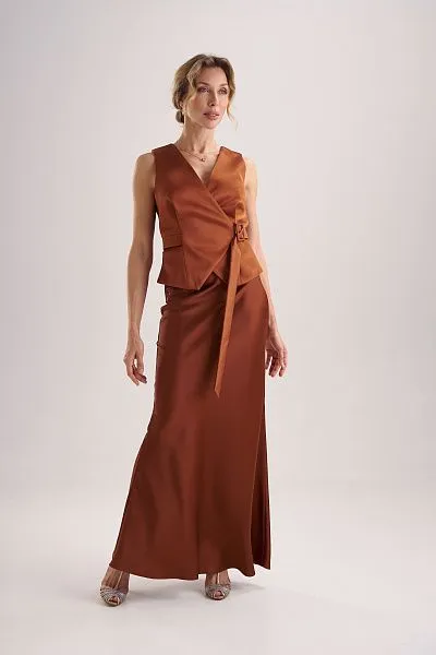 Жилет с поясом