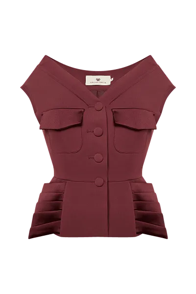 Жакет с открытыми плечами Ruby Wine