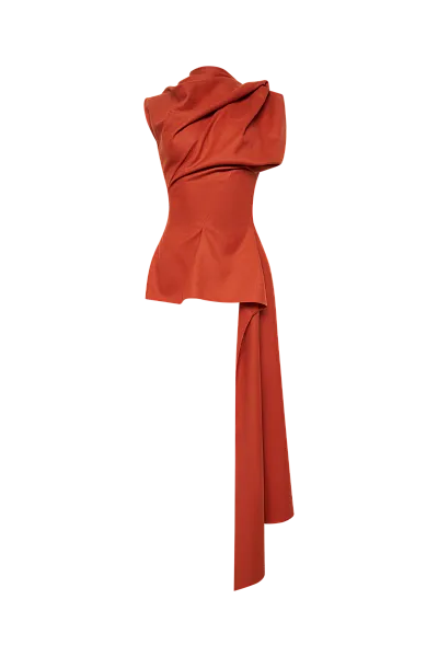 Асимметричный топ Persimmon Orange