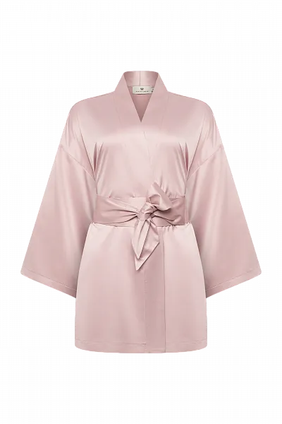 Кимоно из искусственного шелка Rose Cloud