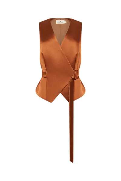 Жилет с поясом Cinnamon