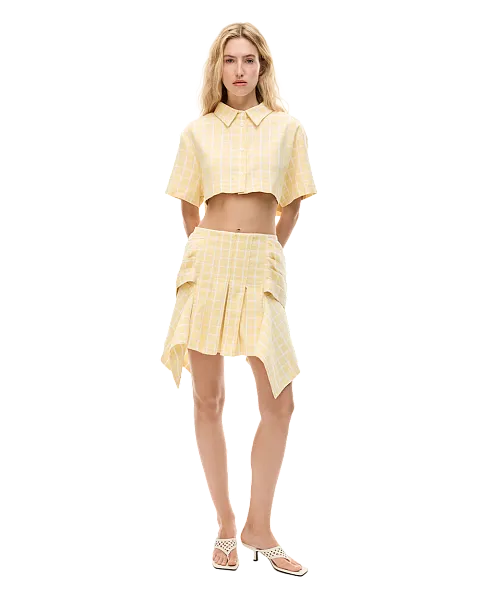 Юбка с драпировкой из адраса