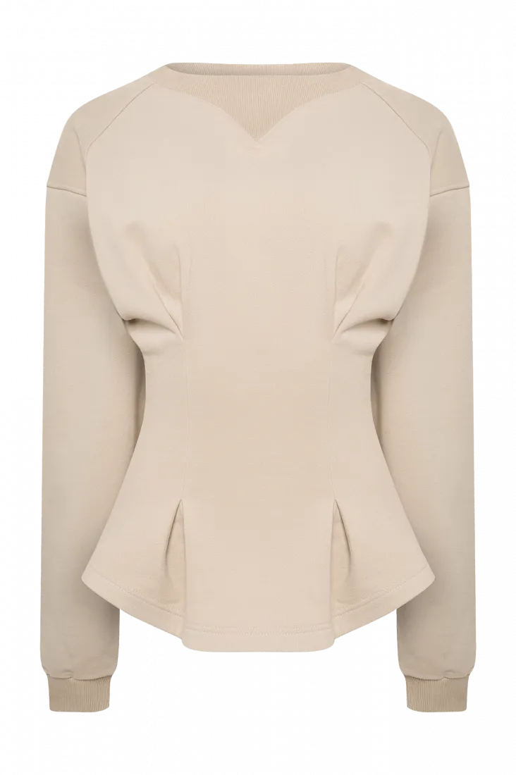 ПриталенныйсвитшотBleachedSand