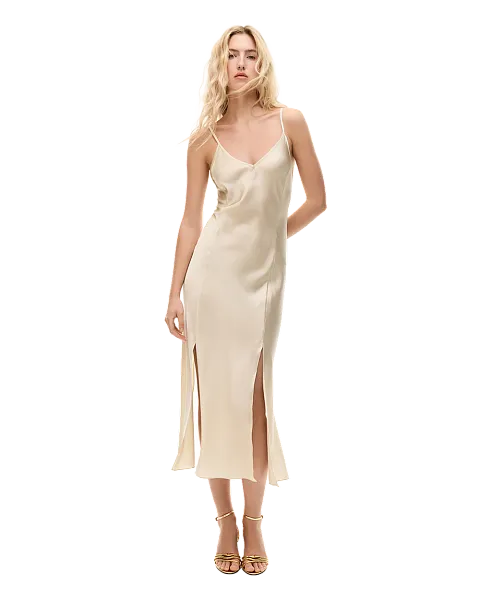 Платье-комбинация из шёлка