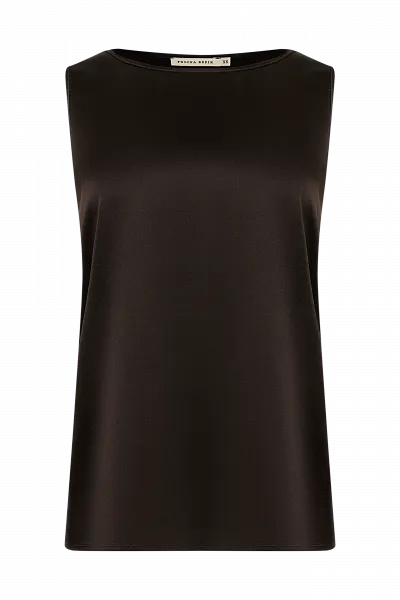 Шелковый топ Coffee Bean