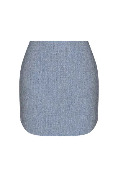 Льняная мини-юбка