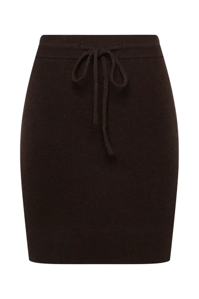 Юбка мини из кашемира и шерсти Brunette