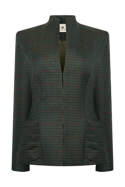 Приталенный жакет с фигурной драпировкой Deep Lake