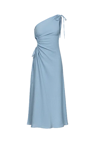 Платье на одно плечо из муслина