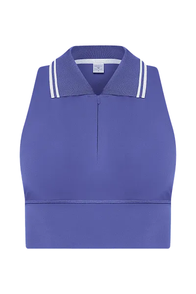 Спортивный топ с молнией на груди Violet