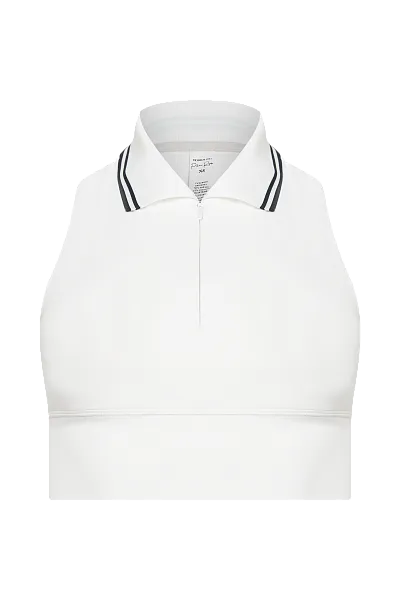 Спортивный топ с молнией на груди