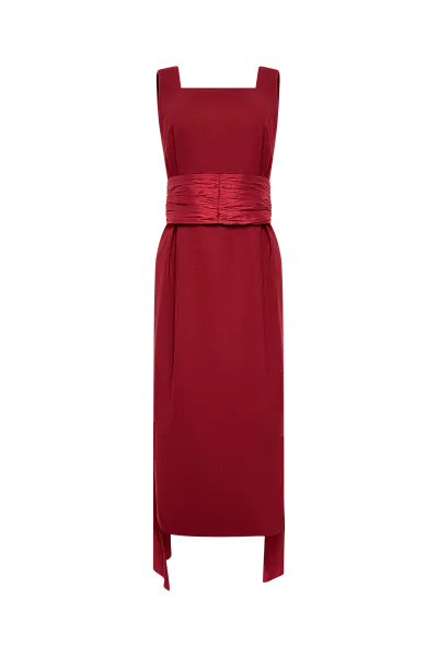 Платье-футляр с кушаком Scarlet Sage