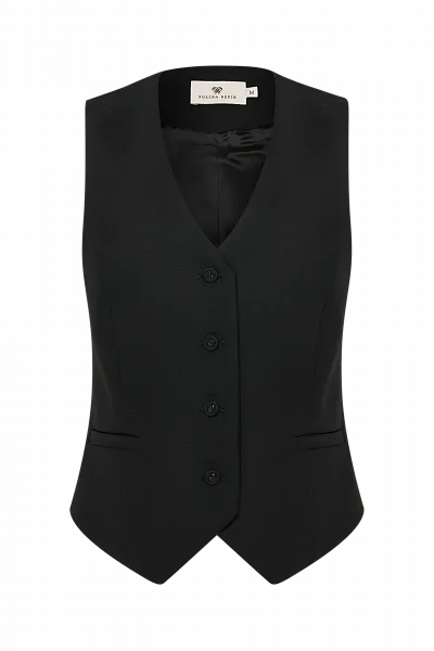 Жилет из костюмной ткани Moonless Night