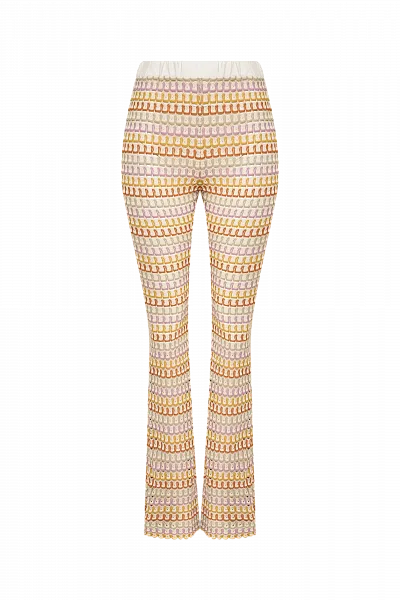 Брюки клёш из трикотажа Multicolor