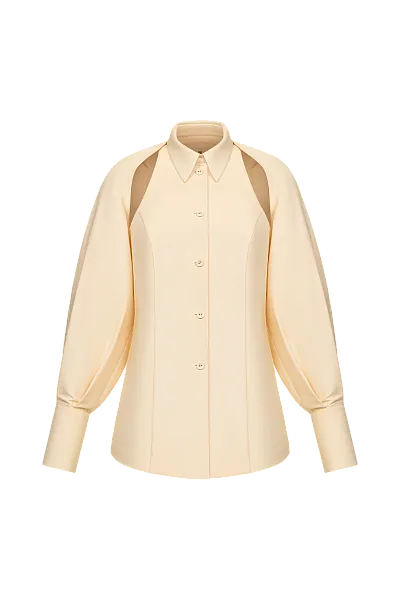 Рубашка со съемными рукавами из адраса