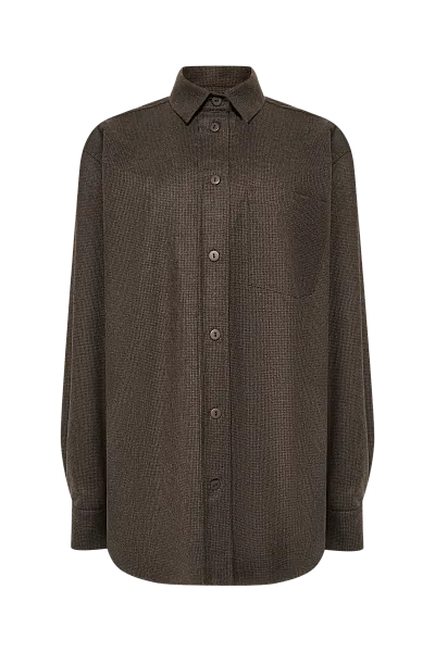 Рубашка оверсайз из шерсти Rain Drum