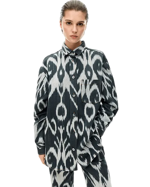 Рубашка оверсайз из адраса