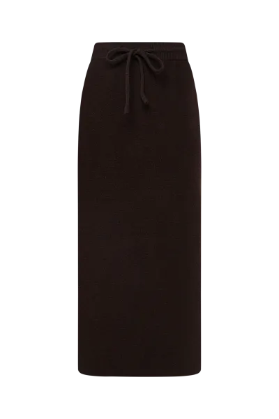 Юбка-миди из кашемира и шерсти Brunette