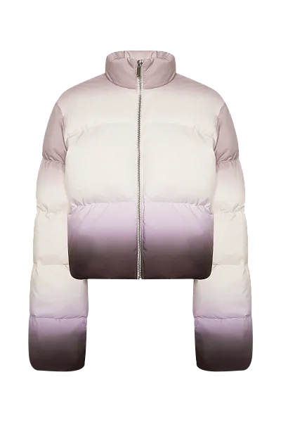 Короткий пуховик с градиентом Purple Northern Lights