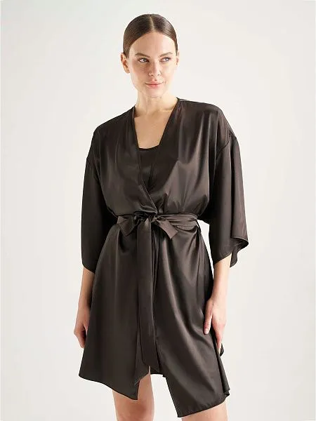 Халат с рукавом три четверти