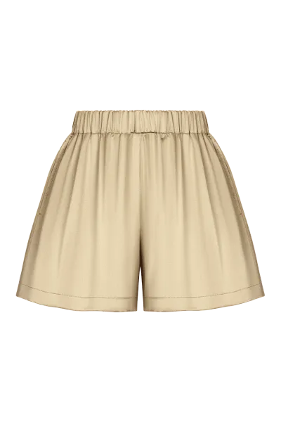 Шорты из искусственного шелка