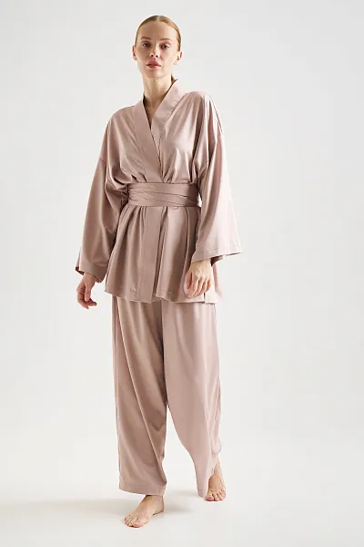 Штаны из искусственного шелка