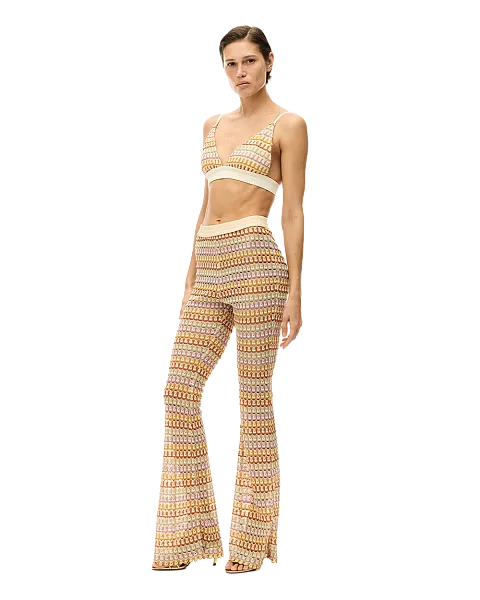 Брюки клёш из трикотажа