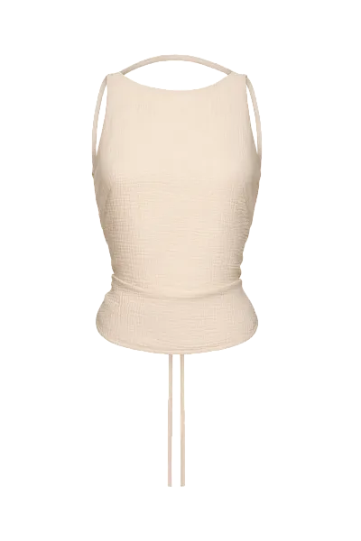 Топ со шнуровкой на спине