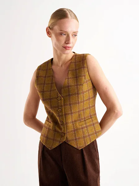 Жилетка в клетку
