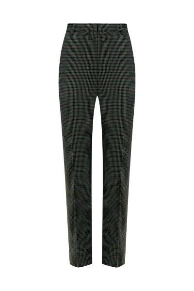 Брюки дудочки изумрудная клетка Deep Lake