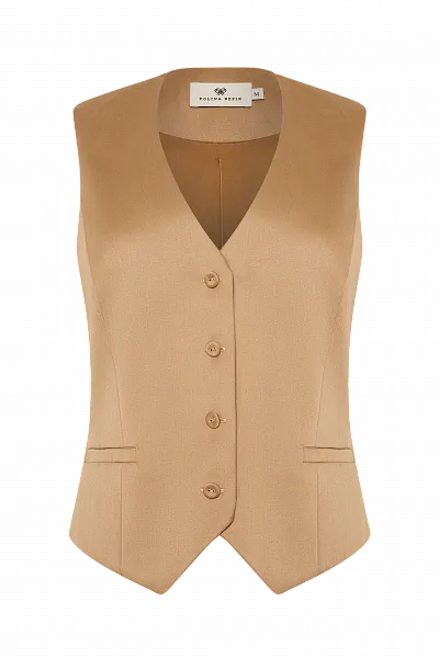 Жилет из костюмной ткани Sahara Sands
