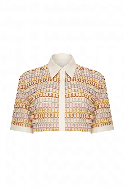 Укороченная рубашка Multicolor