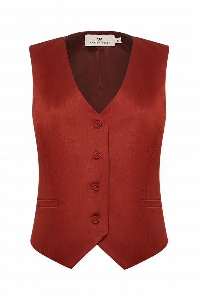 Жилет из костюмной ткани Picante