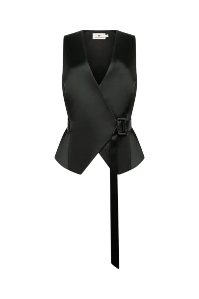 Жилет с поясом Black Caviar
