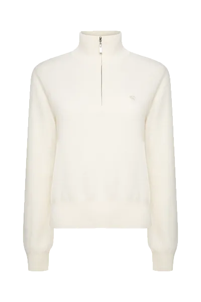 Толстовка с высоким воротом на молнии Cloud Dancer