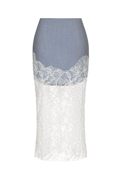 Юбка с кружевом