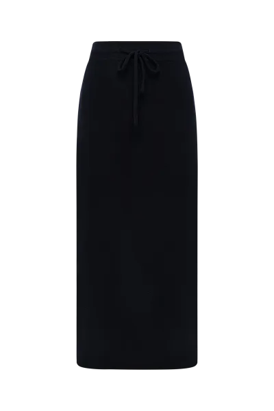 Юбка-миди из кашемира и шерсти Black Iris