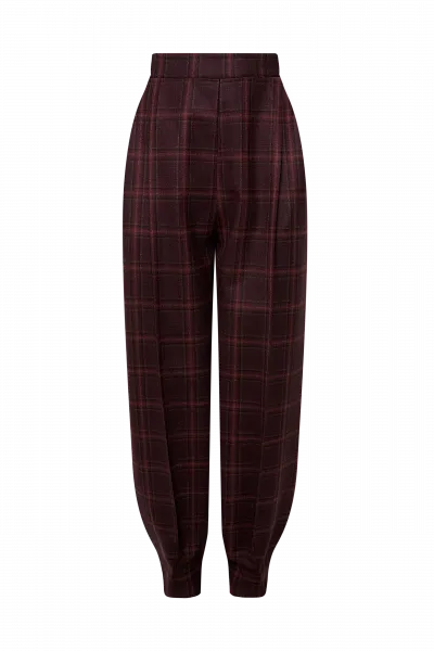Брюки бананы Burgundy