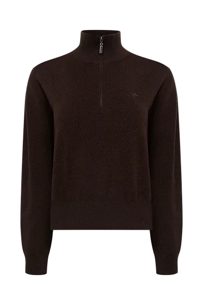 Толстовка с высоким воротом на молнии Brunette