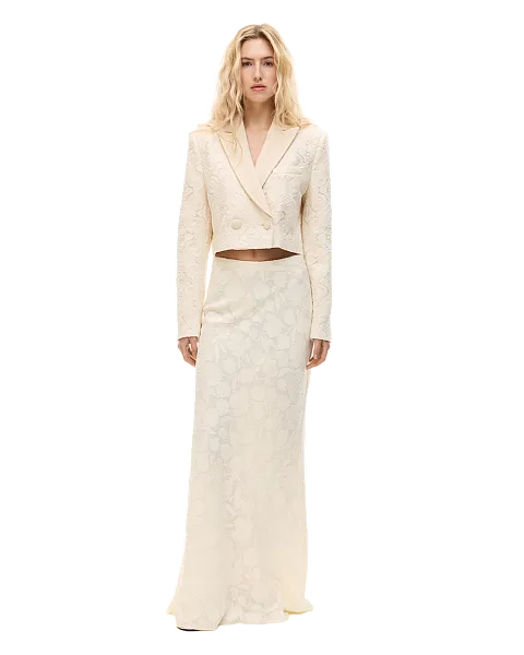 Юбка макси из фактурной ткани