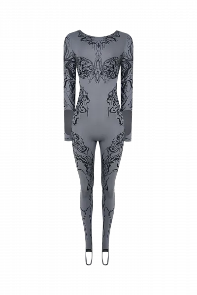 Трико-тату из бифлекса Silver Filigree