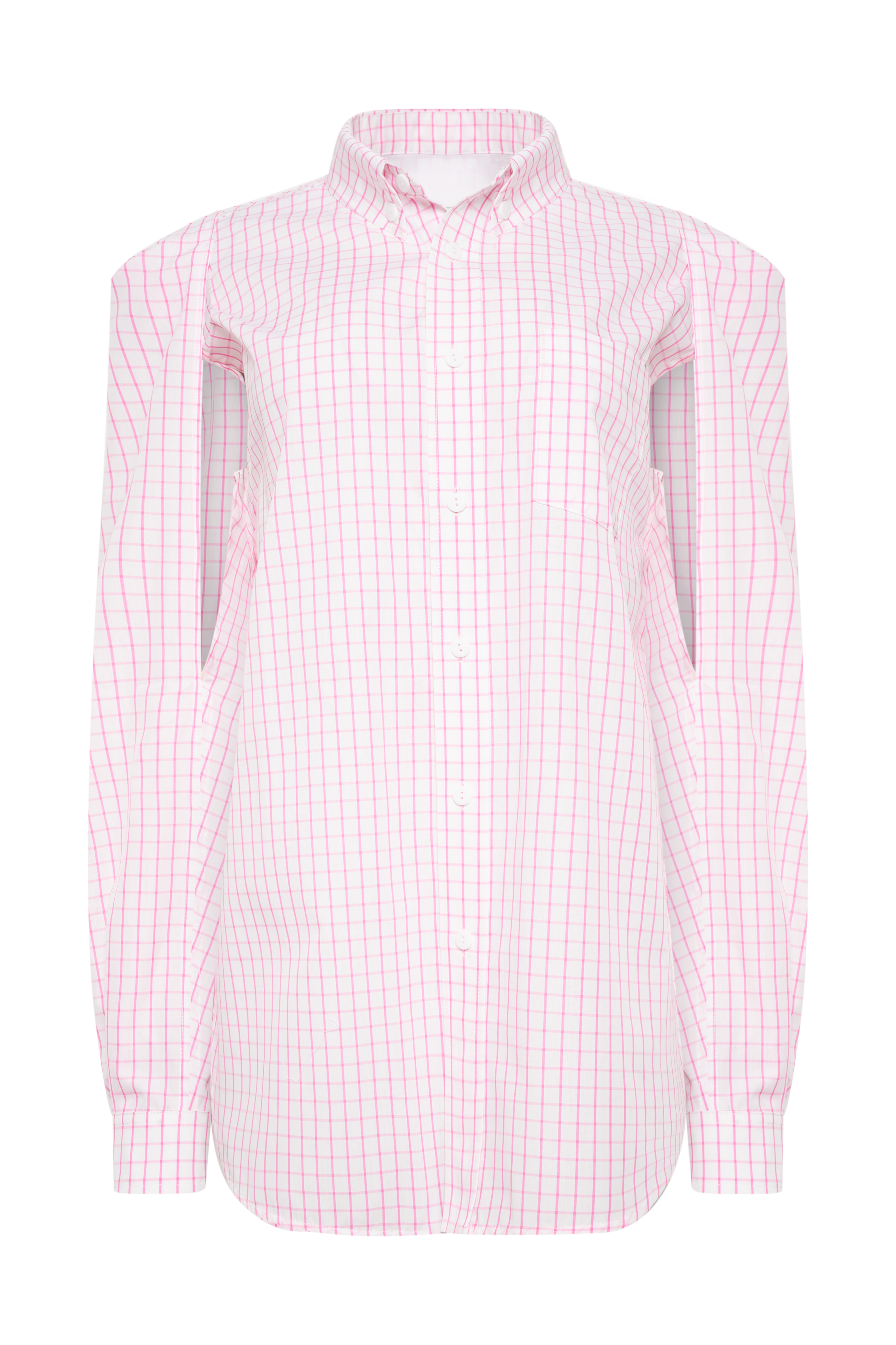 Рубашка с вырезами на рукавах Hot Pink