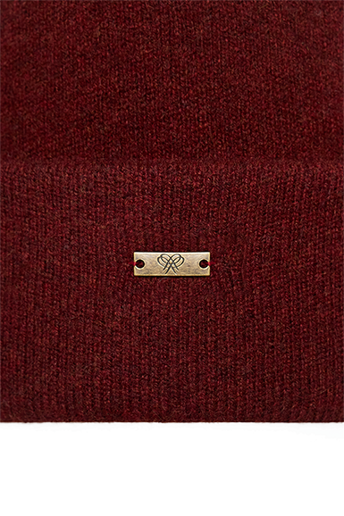 Кашемировый шарф однотонный Ruby Wine