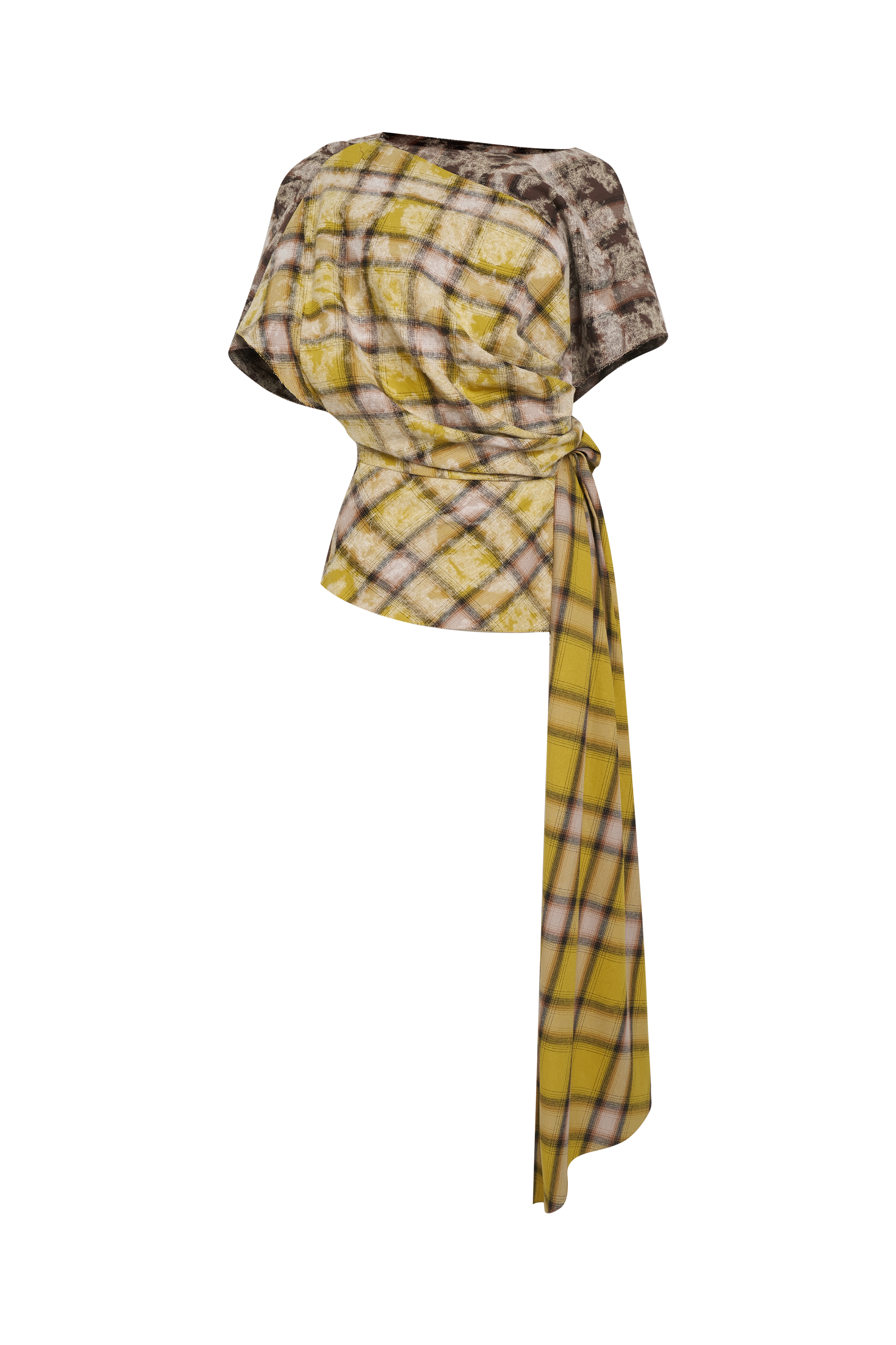 картинка Асимметричный топ с коротким рукавом  от Polina Repik Wear