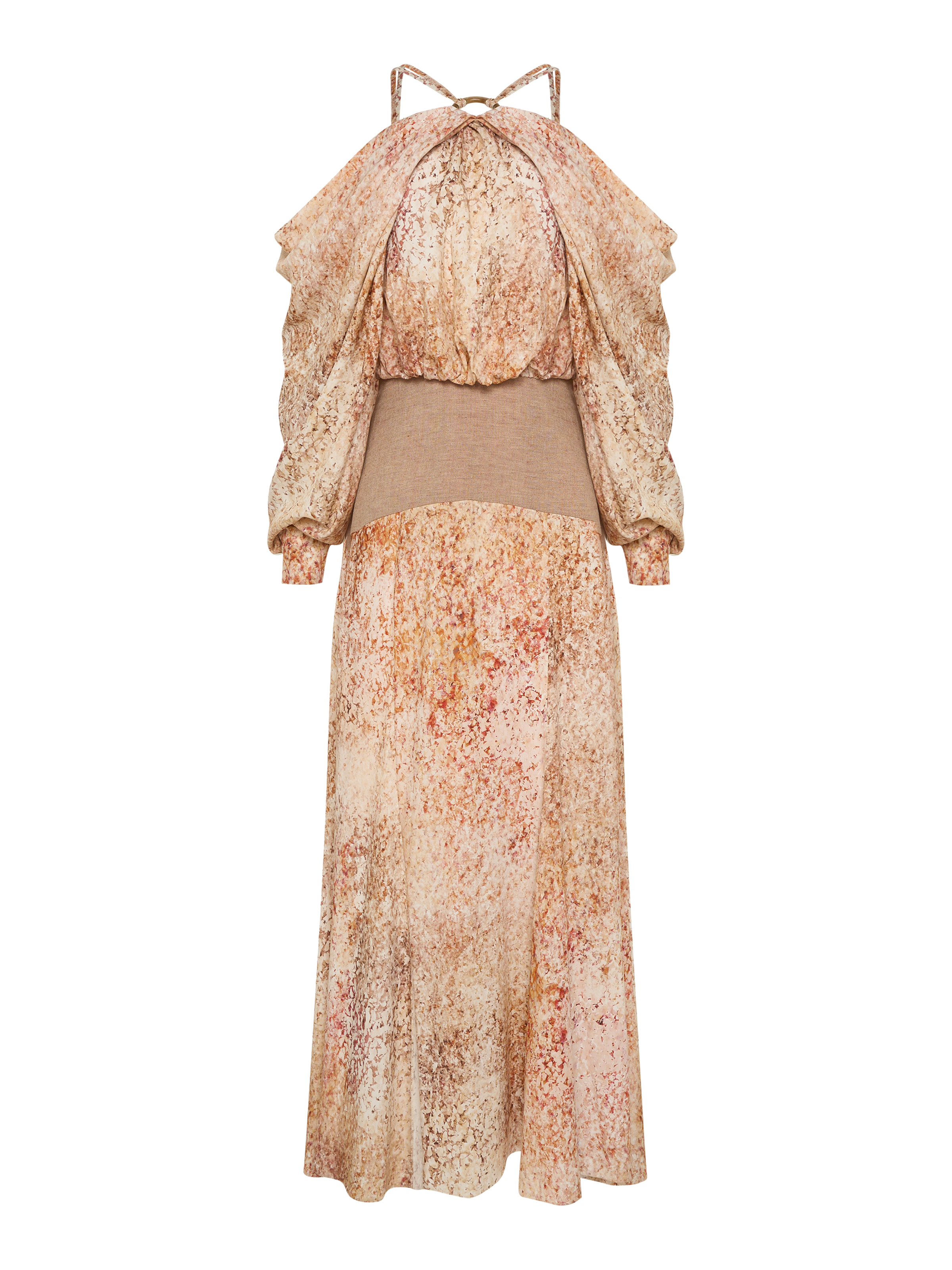 картинка Платье с ниспадающими плечами из хлопка  от Polina Repik Wear