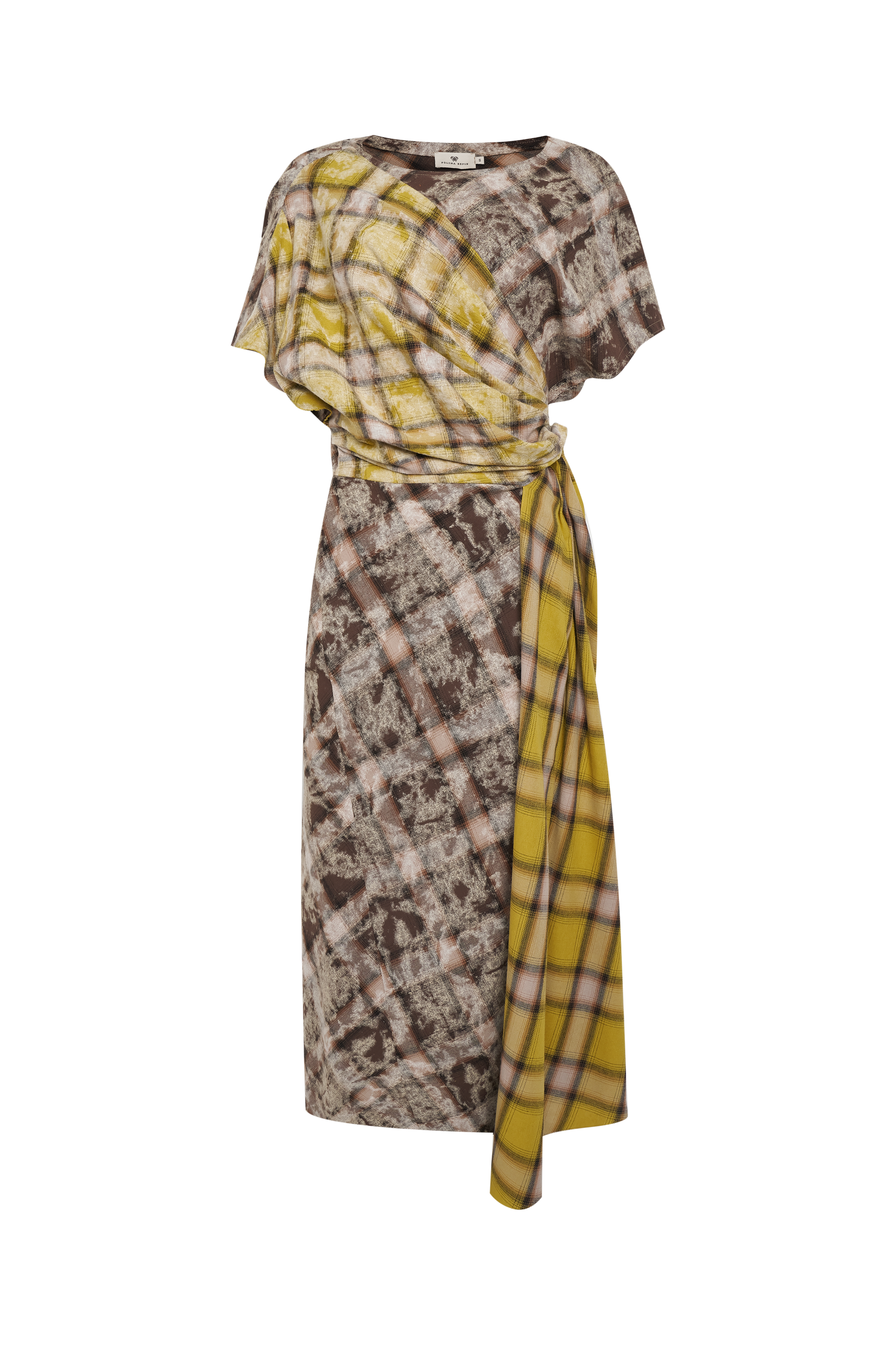 картинка Асимметричное платье с коротким рукавом от Polina Repik Wear