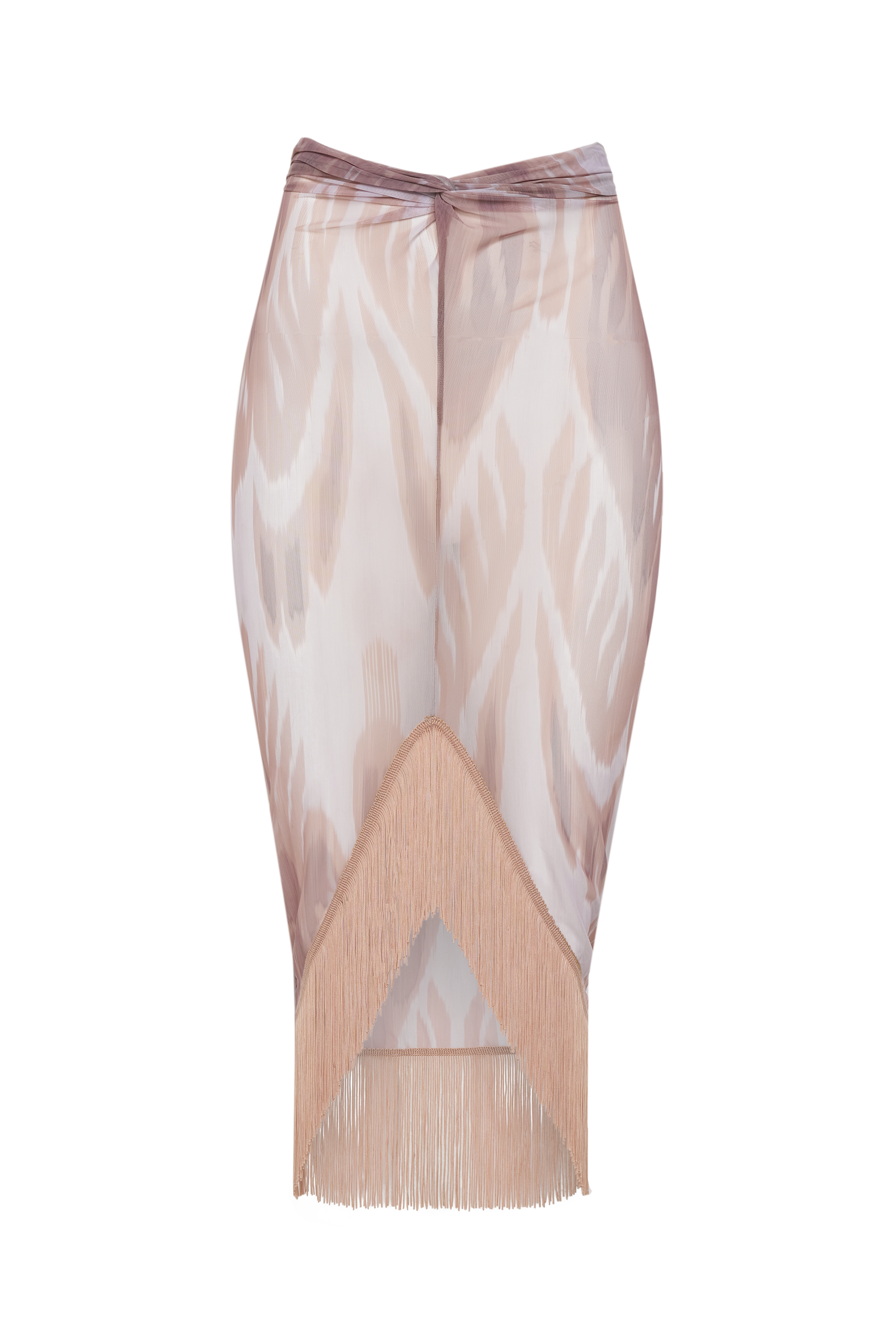 картинка Юбка из сетки с бахромой Oyster white   от Polina Repik Wear