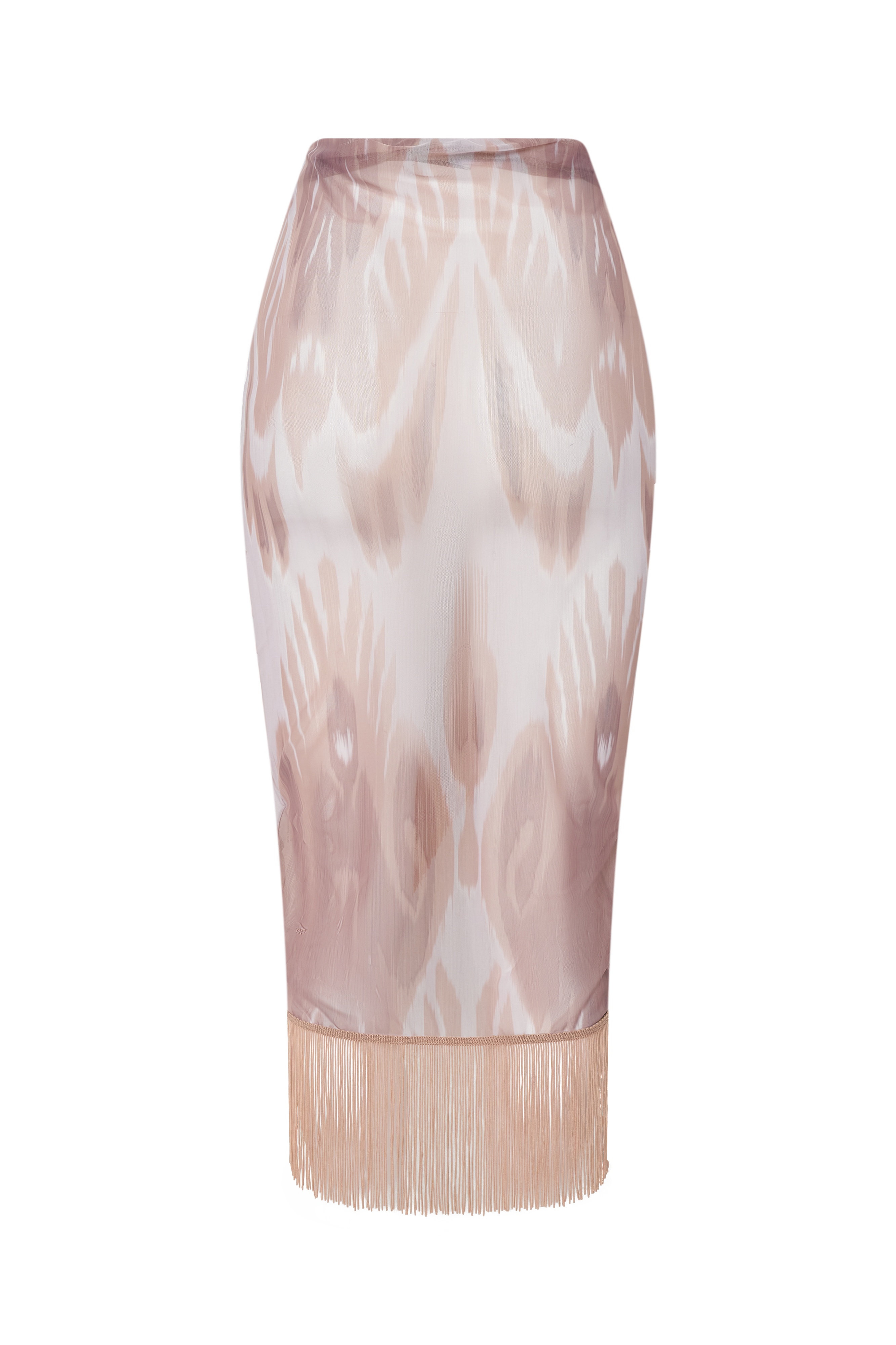 картинка Юбка из сетки с бахромой Oyster white   от Polina Repik Wear